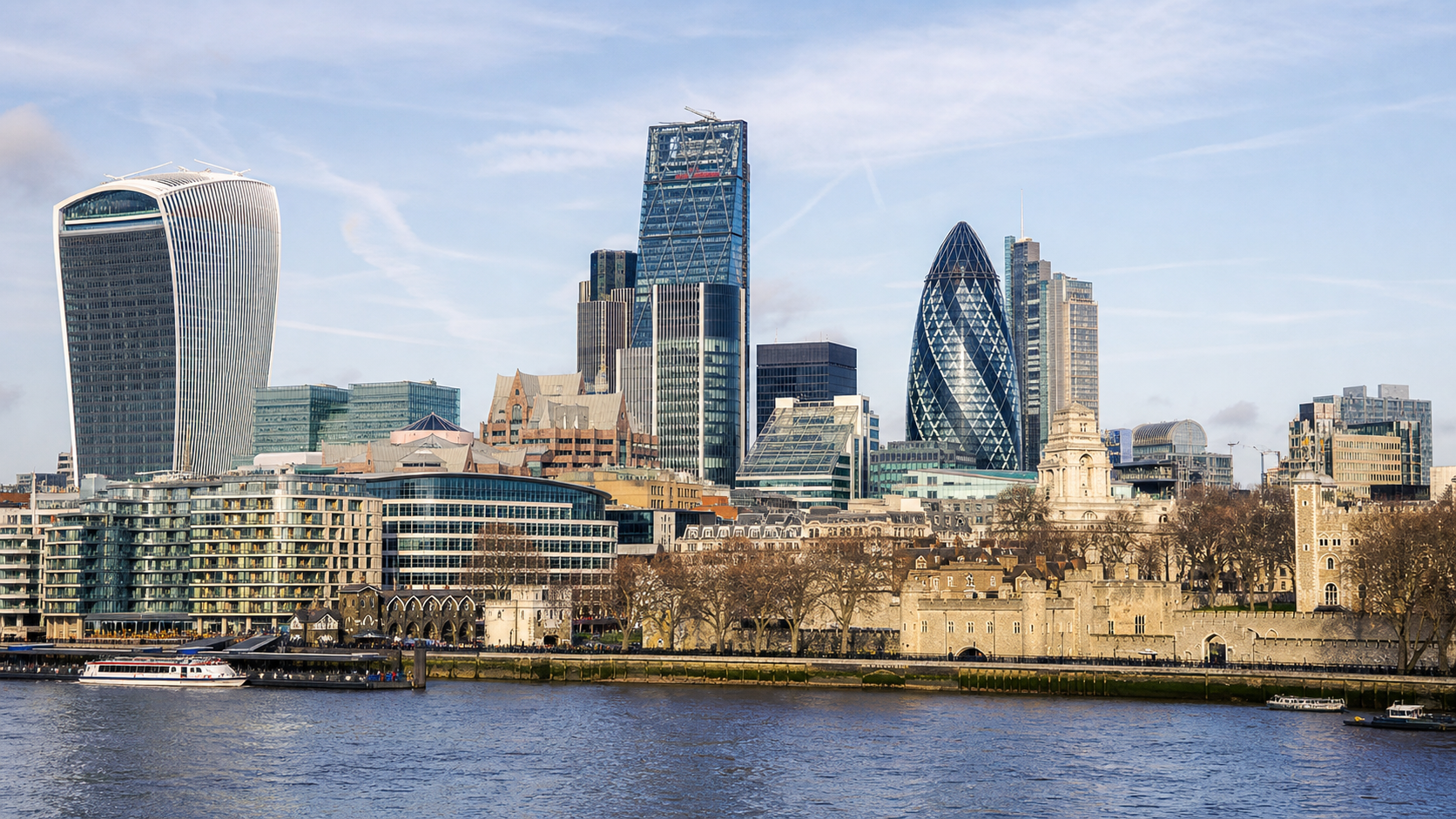 United Kingdom city skyline